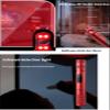 Portable 3 in 1 LED Zoomable Flashlight with Hidden Camera Detectors and Door Alarm Warning,Rechargeable Self Protective Tactical Flashlight for Travel,Camping,Emergency,Gifts For Men&Women (Black) view 4