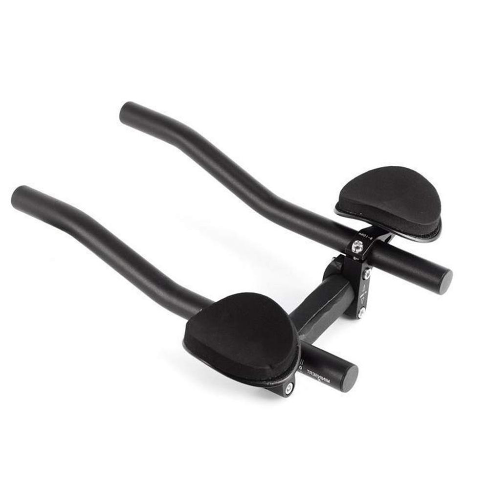 Rest Handlebar, Aero Aluminum Alloy Cycling Handlebar for Rest, TT Handlebar Triathlon Aero Rest for, Road and Triathlon Time Trial (As Shown)