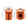 Yuecoom 1 Pair Bike Handlebar End Plugs, 18-20mm Aluminum Handlebar Handle Grip Bar End Plugs, Expanding Adjustable Locking Caps for Universal Bike Accessories(Orange) view 2