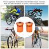 Yuecoom 1 Pair Bike Handlebar End Plugs, 18-20mm Aluminum Handlebar Handle Grip Bar End Plugs, Expanding Adjustable Locking Caps for Universal Bike Accessories(Orange) view 3