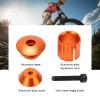 Yuecoom 1 Pair Bike Handlebar End Plugs, 18-20mm Aluminum Handlebar Handle Grip Bar End Plugs, Expanding Adjustable Locking Caps for Universal Bike Accessories(Orange) view 4