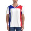 Stylish Athletic Sports Jersey France-Flag-Blue-White-Red Men's Rugby Jersey X-Large view 2