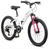 Pacific Cavern Mountain Bike, 20 Inch Bike for Kids Ages 7-13, 7 Speed, Durable Steel Frame, Suspension Fork, Hand Brakes, Twist Shifter, Knobby Mountain Tires, Bicycle for Girls and Boys view 1