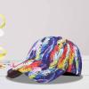 Leaves Prints Baseball Hat for Men Women Sun Hat Cap Adjustable Outdoor Trucker Hat Cap Hiphop Hat (Blue, One Size) view 3