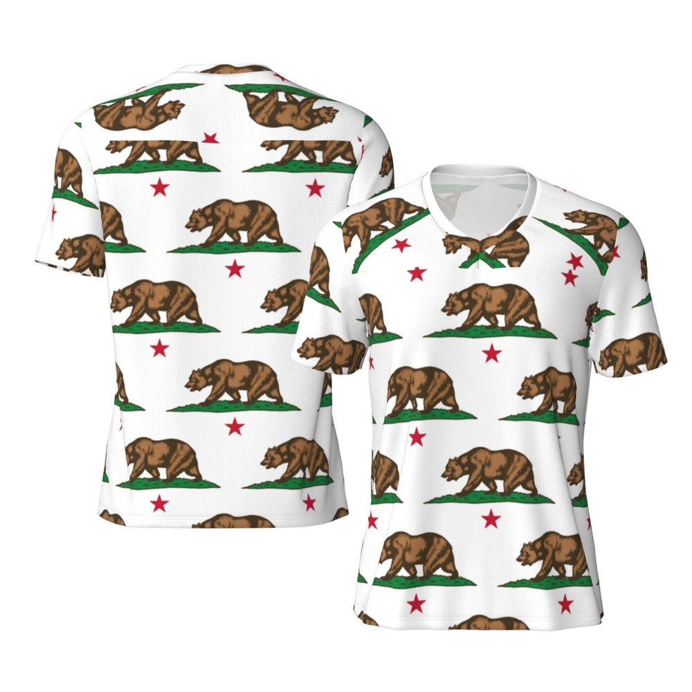 Stylish Athletic Sports Jersey California-Bear-Proud Men's Rugby Jersey X-Large Black