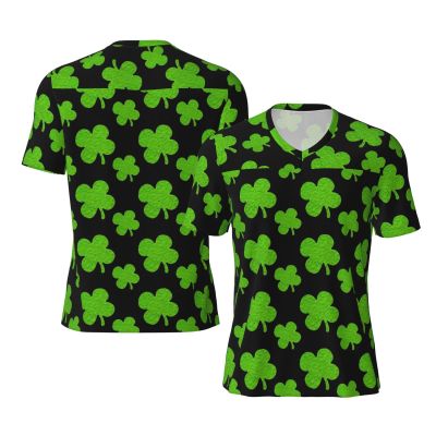 Stylish Athletic Sports Jersey St-Patricks-Shamrock-Clover Men's Rugby Jersey Small