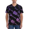 Stylish Athletic Sports Jersey Purple-Galaxy-Electric-Guitars Men's Rugby Jersey Medium view 4