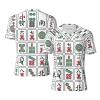 Stylish Athletic Sports Jersey Mahjong-China-Culture-Hipster Men's Rugby Jersey 4X-Large Black view 1