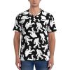 Stylish Athletic Sports Jersey Bigf-Oot-Silhouettes-Hipster Men's Rugby Jersey 3X-Large Black view 2