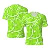 Stylish Athletic Sports Jersey Lime Green Pattern Men's Rugby Jersey Large view 1