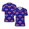 Stylish Athletic Sports Jersey Australia-Flag-Pattern Men's Rugby Jersey Large view 1