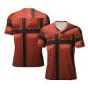 Stylish Athletic Sports Jersey Basketball Lover Ball Texture Men's Rugby Jersey 4X-Large Black view 1