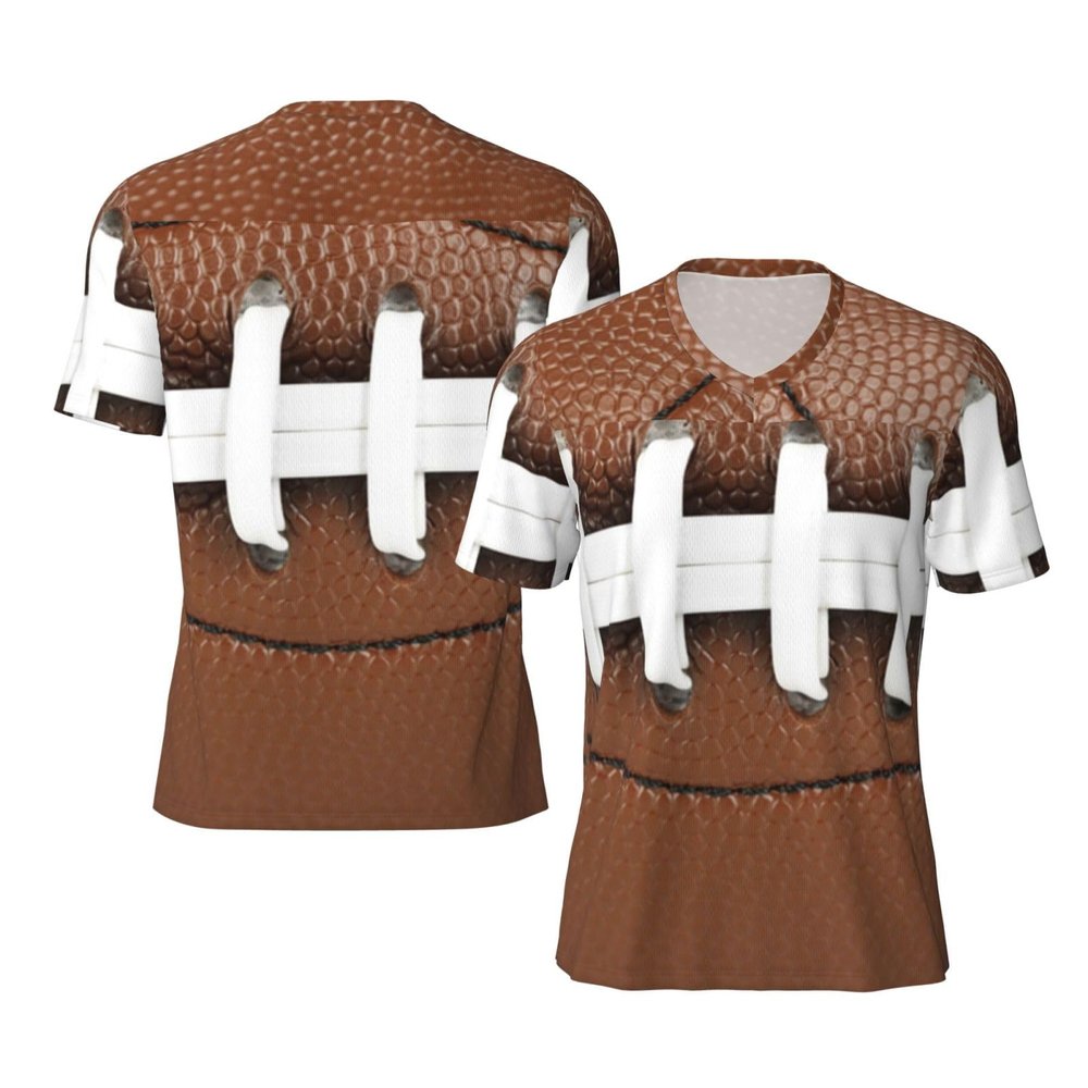 Stylish Athletic Sports Jersey 3D-American-Football Men's Rugby Jersey 4X-Large Black