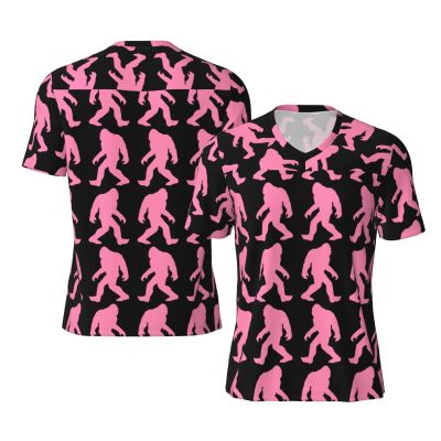 Stylish Athletic Sports Jersey Bigf-Oot-Chimpanzee-Gift Men's Rugby Jersey Small Black
