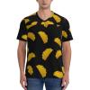 Stylish Athletic Sports Jersey Taco-Mexico Men's Rugby Jersey X-Large Black view 3