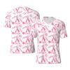 Stylish Athletic Sports Jersey Love-Faith-Breast-Cancer Men's Rugby Jersey X-Large Black view 1