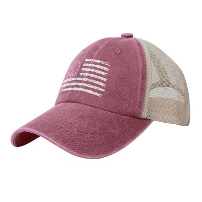 13 Star Betsy Ross Flag Baseball Cap Women Men Mesh Back Denim Hat Vintage Trucker Hats Dad Caps