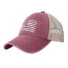 13 Star Betsy Ross Flag Baseball Cap Women Men Mesh Back Denim Hat Vintage Trucker Hats Dad Caps