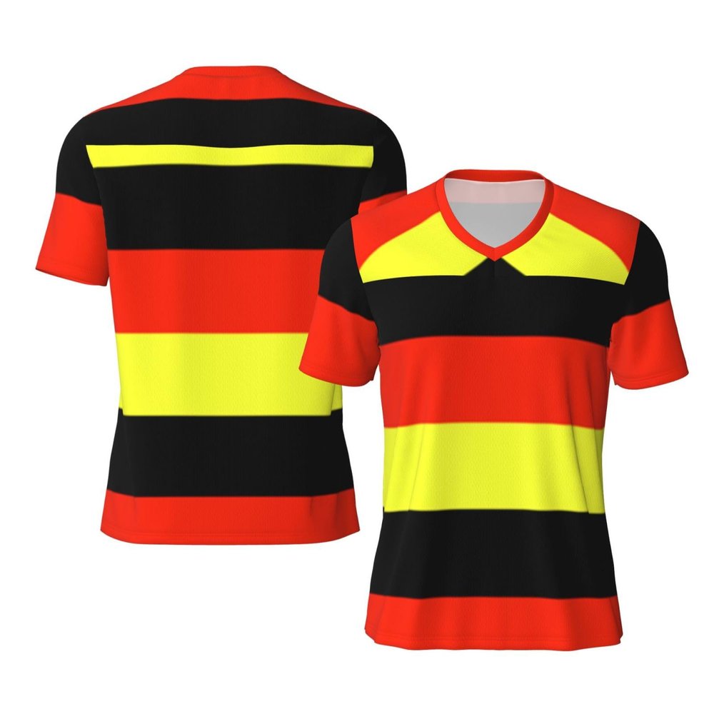 Stylish Athletic Sports Jersey German-Flag-Germany Men's Rugby Jersey Medium
