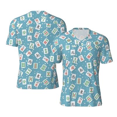 Stylish Athletic Sports Jersey Mahjong-Hipster-China Men's Rugby Jersey Medium Black