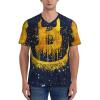 Stylish Athletic Sports Jersey Retro-Galaxy-Bitcoin-Blockchain Men's Rugby Jersey Medium view 3