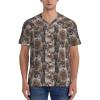Stylish Athletic Sports Jersey Camo-Kitty-Cute-Shorthair-Cat Men's Rugby Jersey 4X-Large view 3
