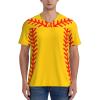 Stylish Athletic Sports Jersey Baseball-Stitches-Softball Men's Rugby Jersey Medium Black view 2