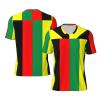 Stylish Athletic Sports Jersey Rasta-Jamaica-Raggae Men's Rugby Jersey X-Large Black view 1