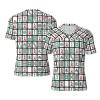 Stylish Athletic Sports Jersey Funny-Mahjong-Hipster Men's Rugby Jersey 4X-Large Black view 1