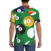 Stylish Athletic Sports Jersey Billiards-Full-Base-Pattern Men's Rugby Jersey 4X-Large Black view 4
