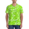 Stylish Athletic Sports Jersey Green-Lime-Lemon-Sunmmer Men's Rugby Jersey Xx-Large view 3