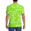 Stylish Athletic Sports Jersey Green-Lime-Lemon-Sunmmer Men's Rugby Jersey Xx-Large view 4