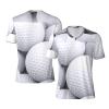 Stylish Athletic Sports Jersey 3D-Golf-Balls-Pattern Men's Rugby Jersey Xx-Large Black view 1