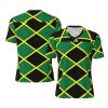 Stylish Athletic Sports Jersey Jamaican-Flag-Stripe-Caribbean Men's Rugby Jersey 3X-Large view 1