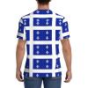 Stylish Athletic Sports Jersey Quebec-Flag-Fleur-De-Lis-Blue Men's Rugby Jersey Small view 4