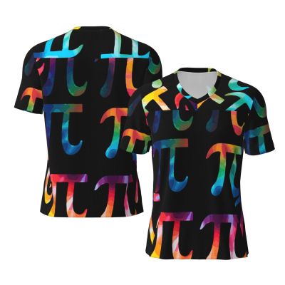 Stylish Athletic Sports Jersey Pi-Math Men's Rugby Jersey 4X-Large Black