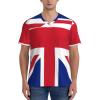 Stylish Athletic Sports Jersey United-Kingdom-UK-Flag Men's Rugby Jersey 4X-Large view 2
