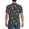 Stylish Athletic Sports Jersey Satanic-Sigil-Baphomet-Pentagram Men's Rugby Jersey X-Large Black view 4
