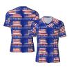 Stylish Athletic Sports Jersey Wrestling-American-Flag-Hipster Men's Rugby Jersey 3X-Large view 1