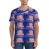 Stylish Athletic Sports Jersey Wrestling-American-Flag-Hipster Men's Rugby Jersey 3X-Large view 2
