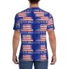Stylish Athletic Sports Jersey Wrestling-American-Flag-Hipster Men's Rugby Jersey 3X-Large view 4