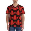 Stylish Athletic Sports Jersey Canada-Maple-Leaf-Baseball Men's Rugby Jersey Medium Black view 2