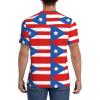Stylish Athletic Sports Jersey Puerto-Rico-Flag Men's Rugby Jersey X-Large view 4