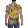 Stylish Athletic Sports Jersey Dog-Dogecoin-Shiba-Inu Men's Rugby Jersey Medium Black view 4