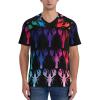 Stylish Athletic Sports Jersey Tie-Dye-Crawfish-Rainbow Men's Rugby Jersey Xx-Large view 2