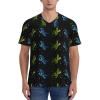 Stylish Athletic Sports Jersey Astronout-Swimming-Blue-Green Men's Rugby Jersey Medium view 2