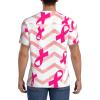 Stylish Athletic Sports Jersey Breast-Cancer-Awareness Men's Rugby Jersey 3X-Large Black view 4