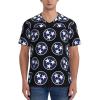 Stylish Athletic Sports Jersey Three-Star-Tennessee-Flag Men's Rugby Jersey X-Large view 2