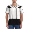 Stylish Athletic Sports Jersey 3D-Piano-Keyboard Men's Rugby Jersey 4X-Large Black view 2