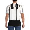 Stylish Athletic Sports Jersey 3D-Piano-Keyboard Men's Rugby Jersey 4X-Large Black view 4